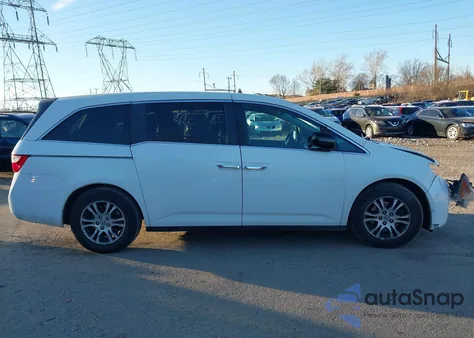2013 Honda Odyssey Ex-L z USA, uszkodzony, nr VIN 5FNRL5H62DB060423